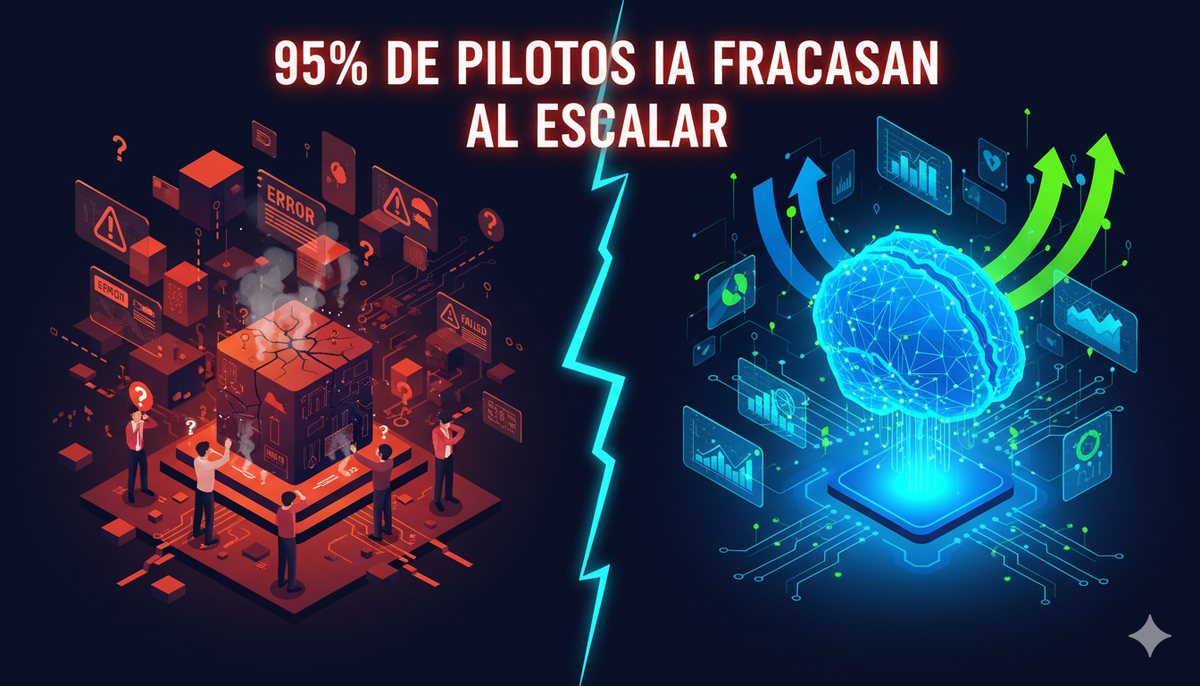 La Brecha de Aprendizaje: Por Qué sus Pilotos de IA Fallan al Escalar (Y Por Qué el Usuario Final Desconfía de los Sistemas Internos)