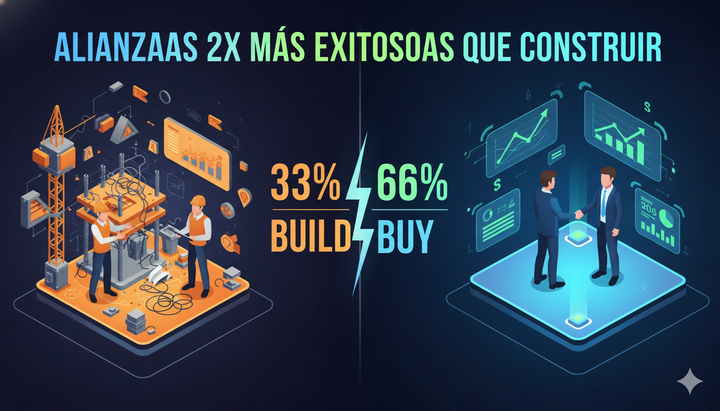 Comprar vs Construir GenAI: El Dato que Muestra Por Qué las Alianzas Estratégicas Duplican su Éxito de Despliegue